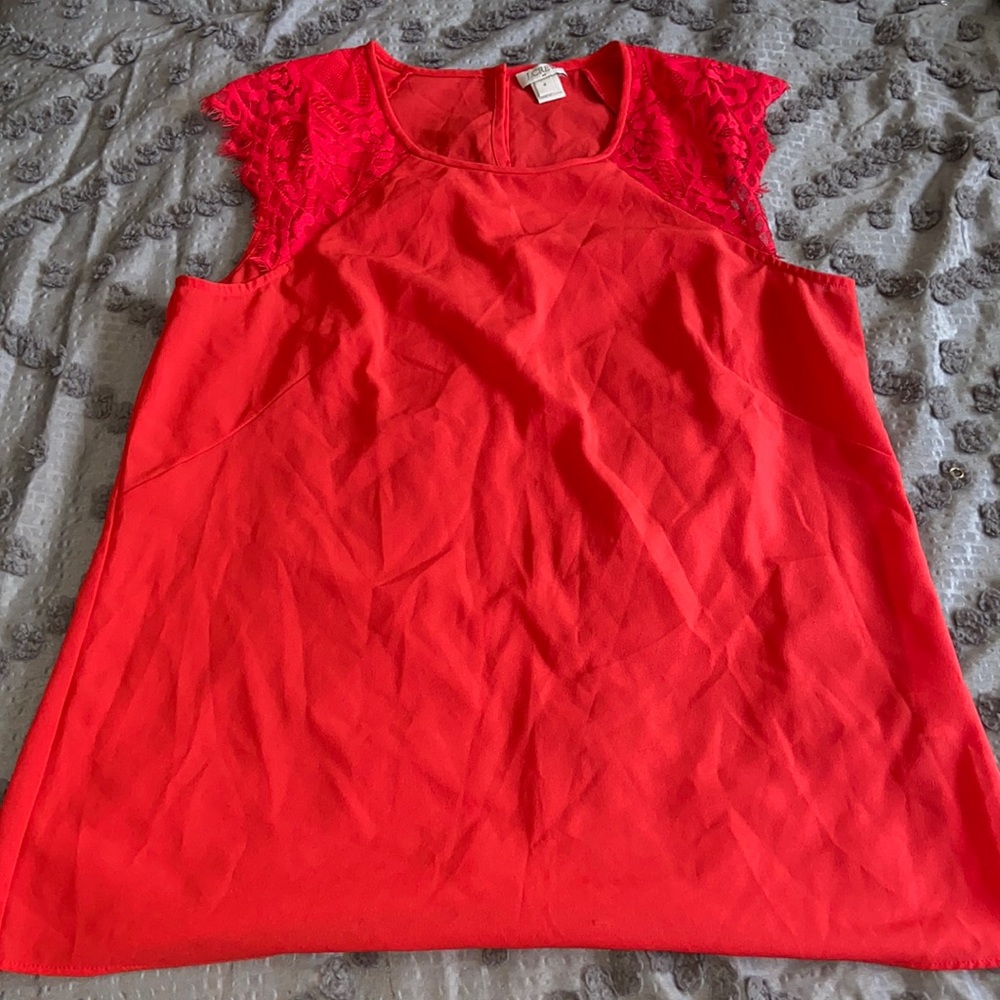 J. Crew women’s tank top with lace on the shoulders